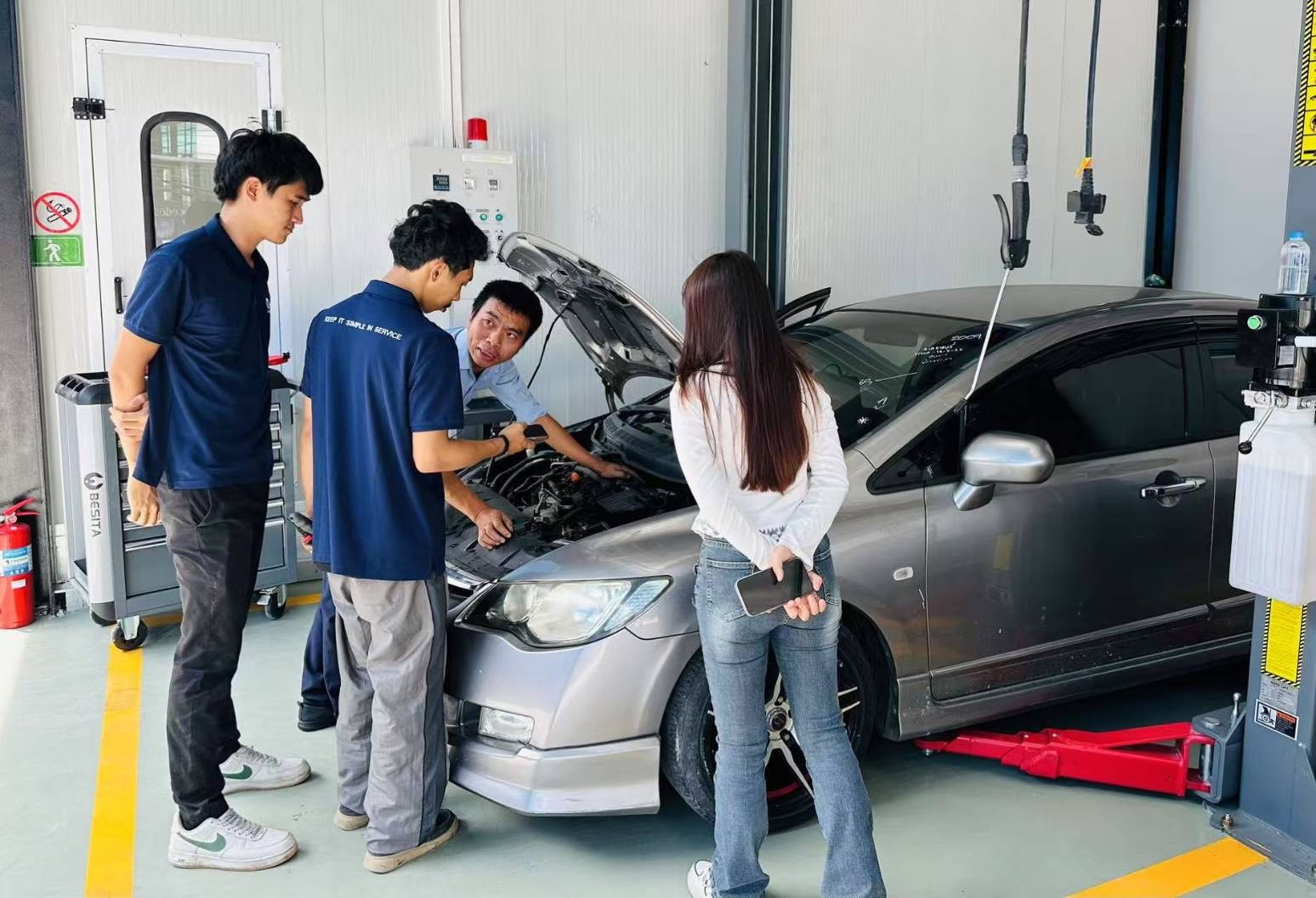 TCARE technicians at work